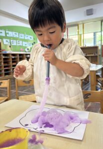 バブルアートの紫陽花、咲いたよ